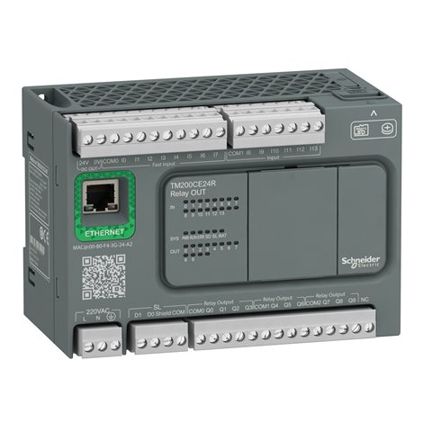 TM200CE24R Modicon M200, 100-240VAC, Ethernet