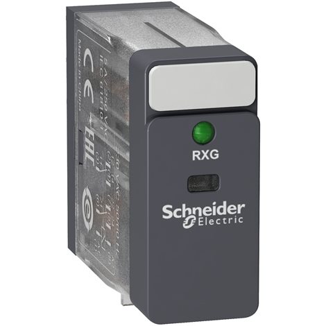 RXG23P7 Relé Zelio RXG, 2 C/O , 5 A, 230 V AC, LED
