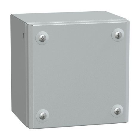 NSYSBM151512 kovová průmyslová skříňka-plné dveře-150x150x120 IP66 IK10 RAL 7035