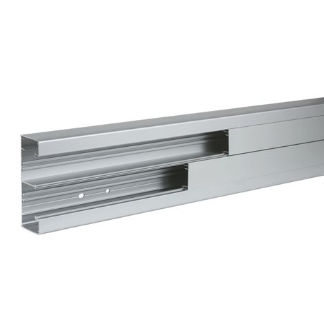 ISM10350 Inst. trunking, 2-comp. 140x55 alu L 1x2m, parapetní kanál+přední víko