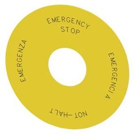 3SU1900-0BC31-0NB0 Backing plate round, for EMERGENCY STOP