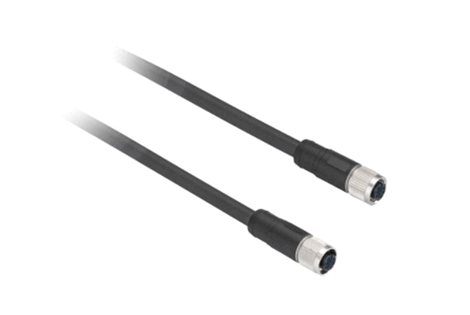 XZCPV1141L5 Kabel PVC s konektorem M12 přímý,  zásuvka,3 piny, L=5m