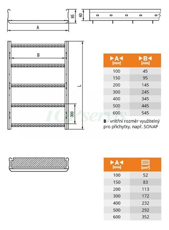KZ 400/60-L300 3m žebřík 400/60-L300 3m 4