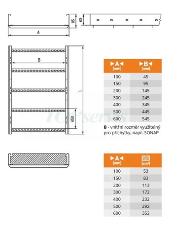 KZ 300/60-TL450 3m žebřík 300/60-TL450 3m 2