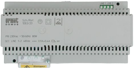 1083/20A Zdroj pro systém 1083, 230V, 10 DIN modulů