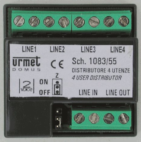 1083/55 Distributor pro 4 účastníky