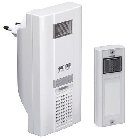 43310 Komfortní bezdrátový gong MISTRAL 400 (sada do zásuvky, záblesk. světlo, 500 m)
