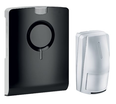 43515 Komfortní bezdrátový gong ECHO M BM s pohybovým čidlem BM 03.1 (set, 500m), černý