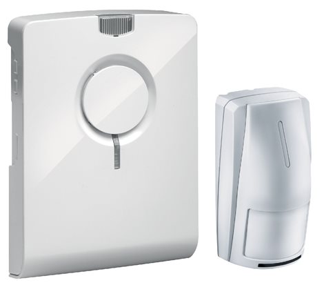 43516 Komfortní bezdrátový gong ECHO M BM s pohybovým čidlem BM 03.1 (set, 500m), bílý