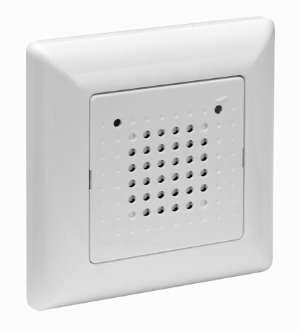 43706 Elektronický gong pro montáž do krabice, nastavení hlasitosti, ~230 V, 80x80x48 mm