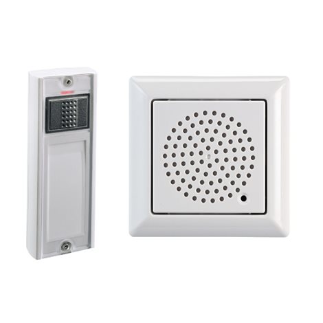 43741 Bezdrátový gong pro zapuštěnou montáž UP-FG 230ws GB, 230 V~, 250m, bílý, set