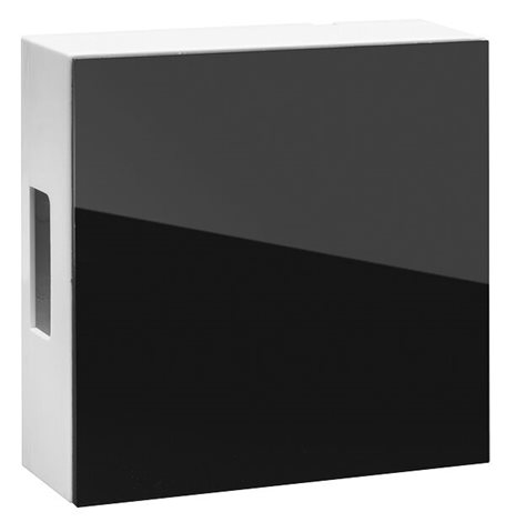 44475 Elektromechanický GONG 465A-230 ws/sw, ~230V / 0,07A,  černý