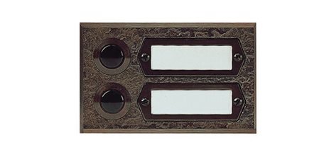 55512 Tlačítko ETA 502 G, 2 kontakty, bronz
