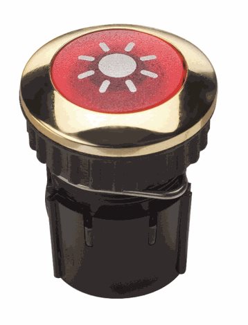 63042 PROTACT 102 LED, leštěná mosaz