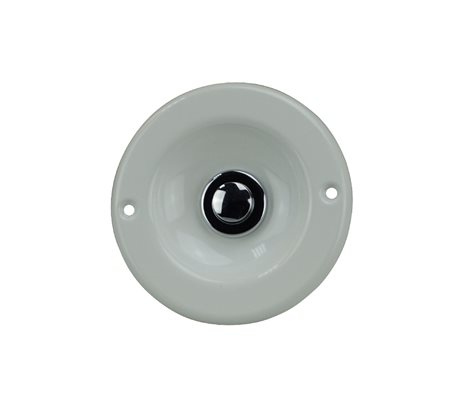 64145 Miskové tlačítko KS 2077 WS SI, chrom - bílá