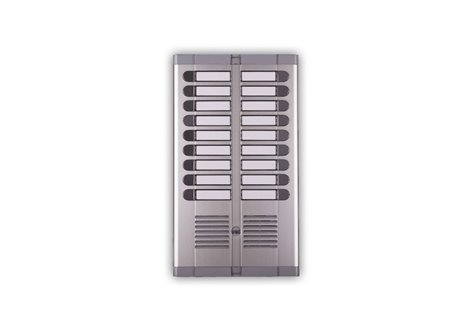 925/218 Tlačítkový panel s prostorem pro hlasovou jednotku, 18 tlačítek, 2 sloupce