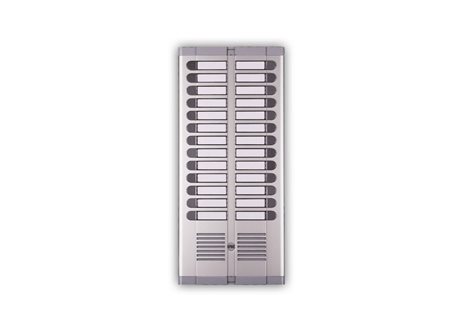 925/228 Tlačítkový panel s prostorem pro hlasovou jednotku, 28 tlačítek, 2 sloupce