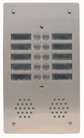 AV2028P Vandalizmu odolný tlač. panel, 28 tl., 2 sloupce