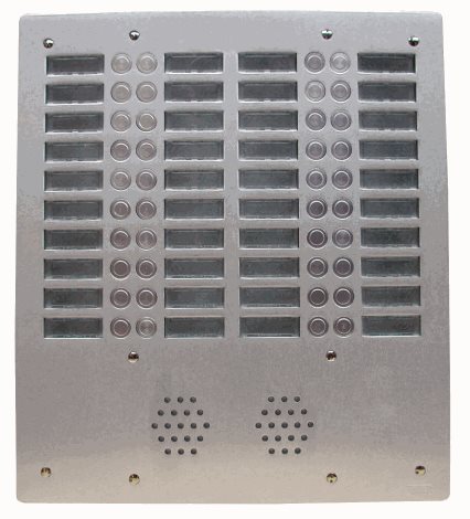 AV4024P Vandalizmu odolný tlač. panel, 24 tl., 4 sloupce 1