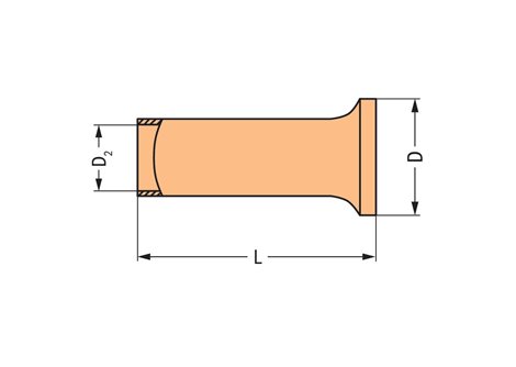 216-107 Dutinka; Objímka na 4 mm² 2