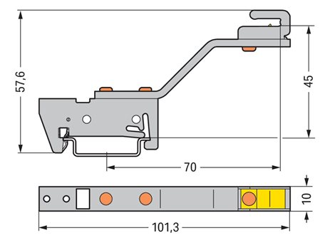 790-301 Držák přípojnice 2