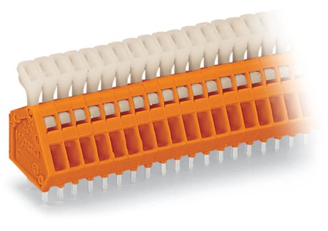 233-512 Svorka na desky plošných spojů, tlačítko 0,5 mm², Oranžová 1