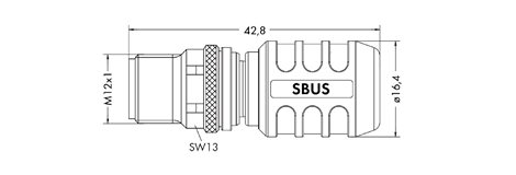 756-9409/060-000 Zakončovací konektor systémové sběrnice M12 3
