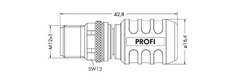 756-9405/060-000 Zakončovací konektor M12 3