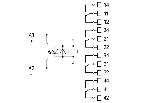 858-314 Reléový modul 24 V DC 3
