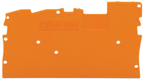 2022-1392 Koncová bočnice a separátor tloušťka 1 mm, Oranžová