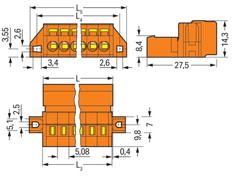 231-636/019-000 1vodičový konektor s pájecími piny 2
