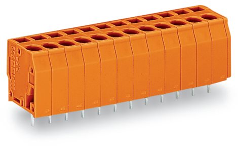 739-153 Svorka na desky plošných spojů 2,5 mm² Rozteč 5,08 mm 3pól. CAGE CLAMP® Oranžová 1