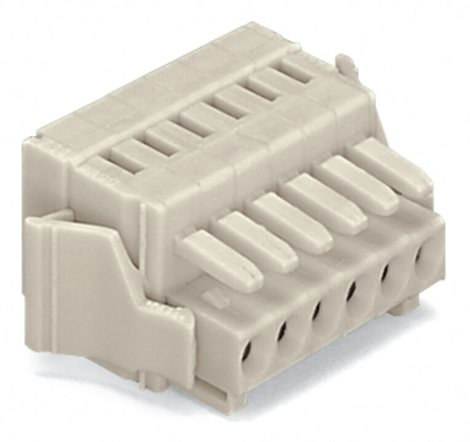 734-105/037-000/033-000 1vodičová pružinová svorkovnice CAGE CLAMP®, Světle šedá 1