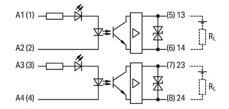 857-1430 OPTO 2× 24 V DC, Světle šedá 3