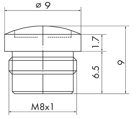 756-8101 Ochranná krytka M8 2