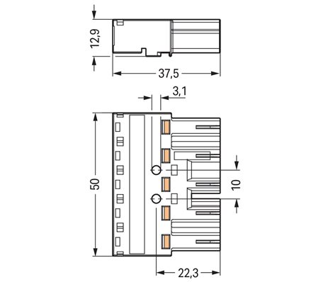 770-255 Zástrčka 5pól. Kód. B 2