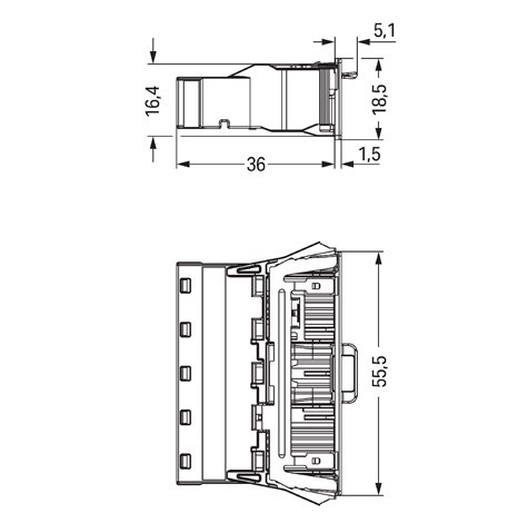 770-715/007-000 Zástrčka Snap-In S přímým kontaktem PE 5pól. Kód. A 3