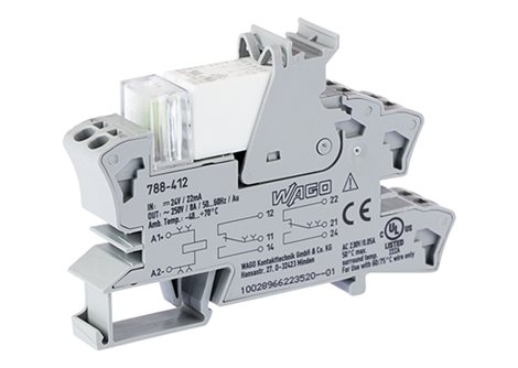 788-412 Reléový modul 24 V DC, šedá 1