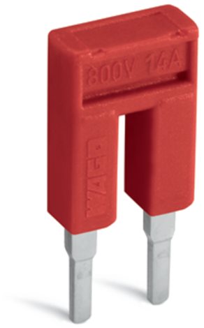 2000-402/000-005 Můstek; 2×; Izolováno; Červená