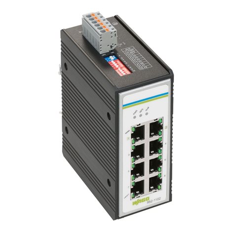 852-1102 Průmyslový switch 8port. Gb, Černá