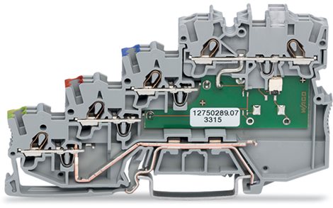2000-5417/1102-950 4vodičová svorka pro senzor, žlutá LED dioda, šedá 1
