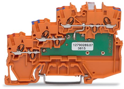 2000-5372/1102-953 3vodičová napájecí svorka pro čidlo, zelená LED dioda, oranžová 1