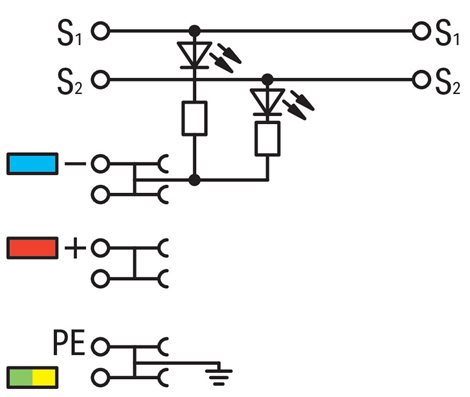 2000-5417/1102-950 4vodičová svorka pro senzor, žlutá LED dioda, šedá 2