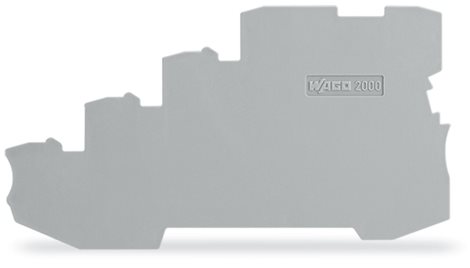 2000-5491 Koncová bočnice a separátor šedá