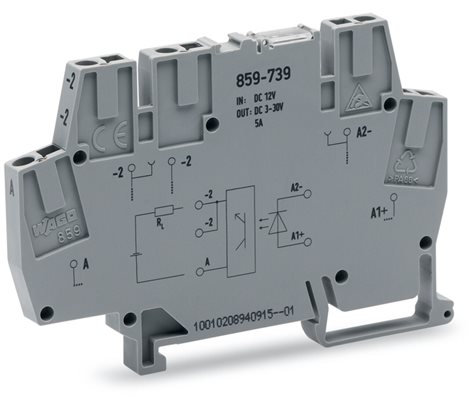 859-739 OPTO DC 12 V, Šedá 1