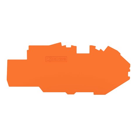 2216-7792 Koncová bočnice a separátor Tloušťka 1 mm, Oranžová