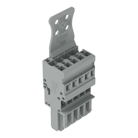 769-105/143-000 1vodičová pružinová svorkovnice CAGE CLAMP®, šedá 1