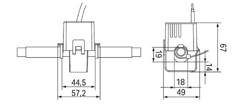 855-4005/200-101 Transformátor proudu s děleným jádrem 1