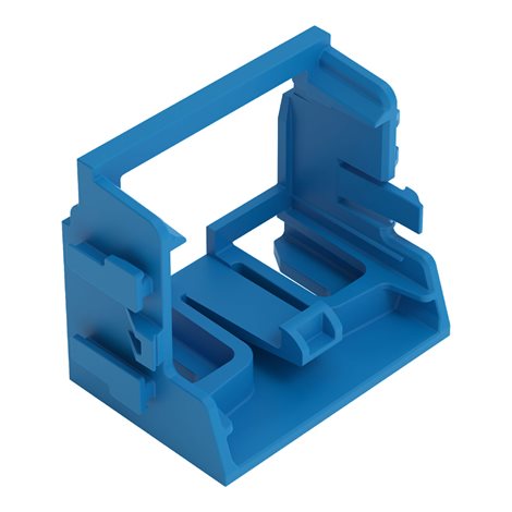 221-509/002-006 UPEVŇOVACÍ ADAPTÉR pro 10vodičové konektory Řada 221 – 4 mm2, Modrá 1