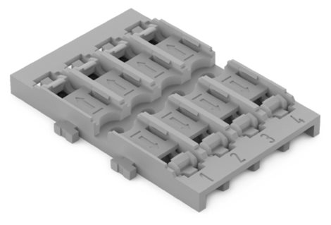 221-2524 Upevňovací adaptéry 4× Pro spojovací svorku Inline s páčkou, šedá 1